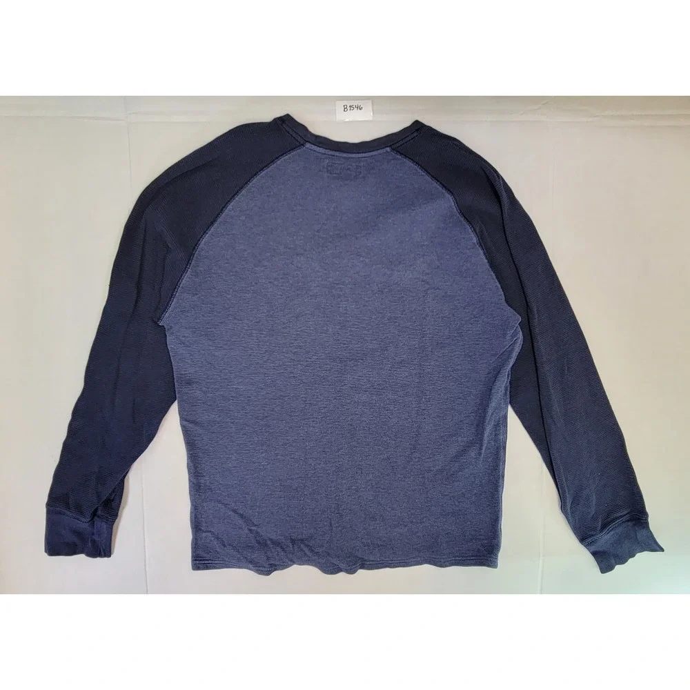 Polo Ralph Lauren Men's Long Sleeve Knit Crewneck Shirt L Navy Blue‎